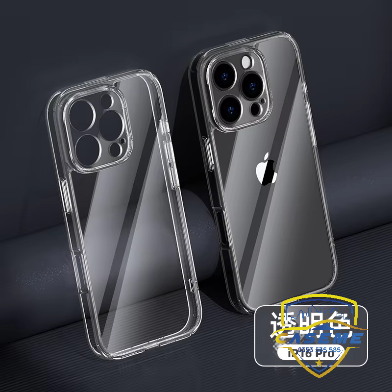 Ốp lưng cho iPhone 16 Pro Max, iPhone 16 Pro, iPhone 16 Plus, iPhone 16 hiệu LIKGUS trong suốt bảo vệ camera, chống ố, chống sốc cao cấp - Hàng chính hãng.