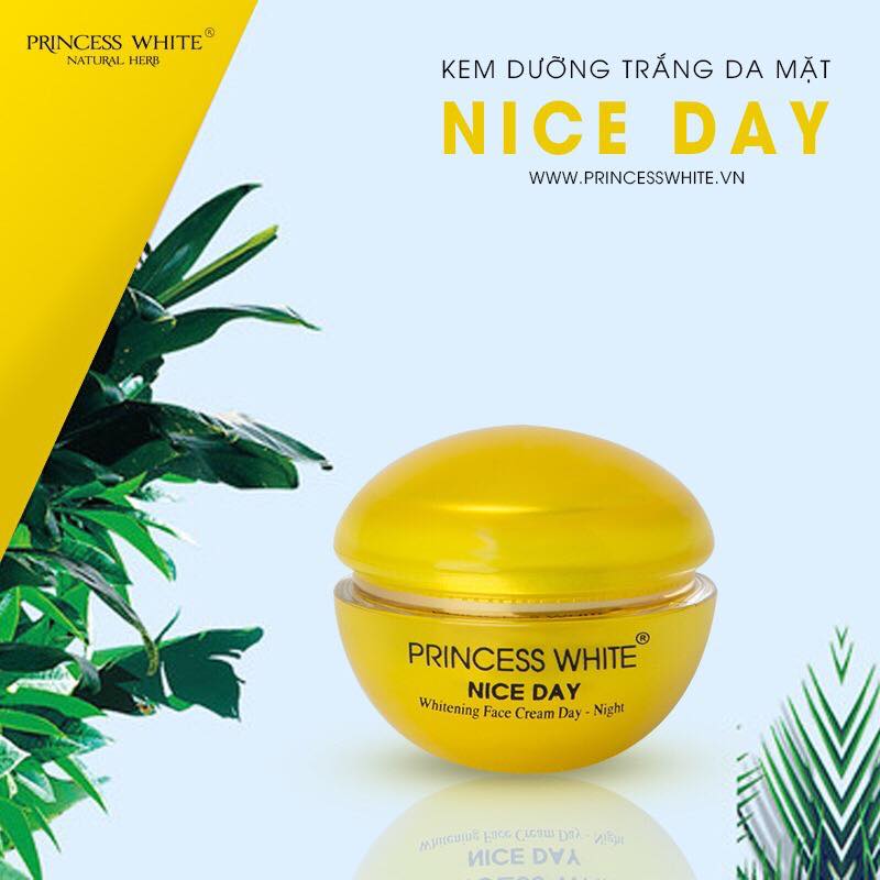 Kem dưỡng trắng da mờ thâm ngày và đêm nice day Princess White 22g