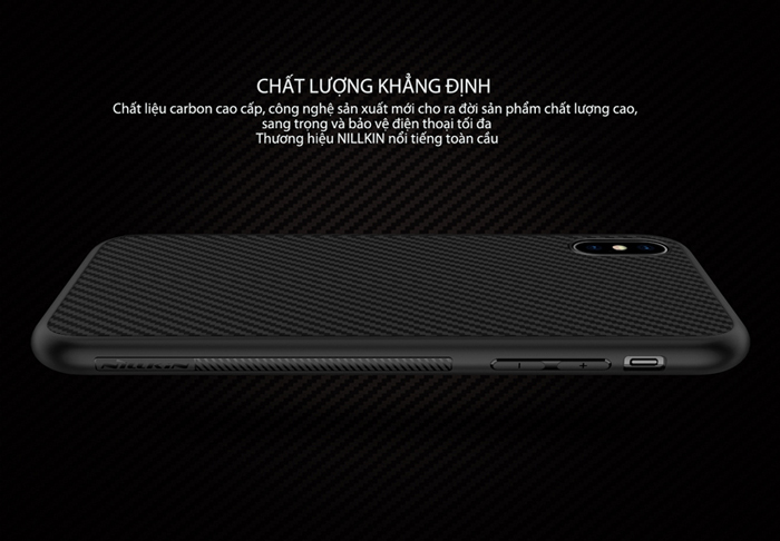 Ốp lưng iPhone Xs Max Nillkin sợi tổng hợp (Synthetic Fiber)