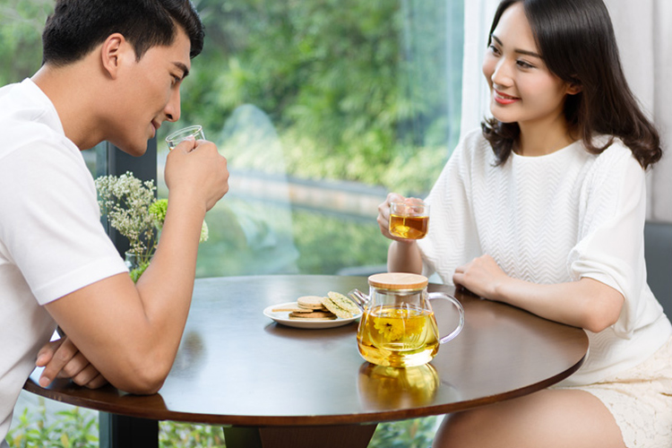 Bộ bình lọc trà hoa thủy tinh Samadoyo T95 (900ml)