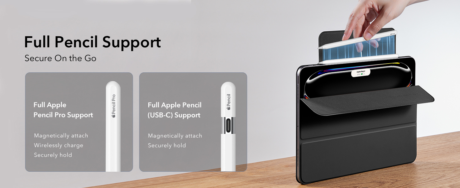 Bao da ESR Rebound Magnetic Case cho iPad Pro 11/ Pro 13 inch M4 (2024)_ Hàng Chính Hãng
