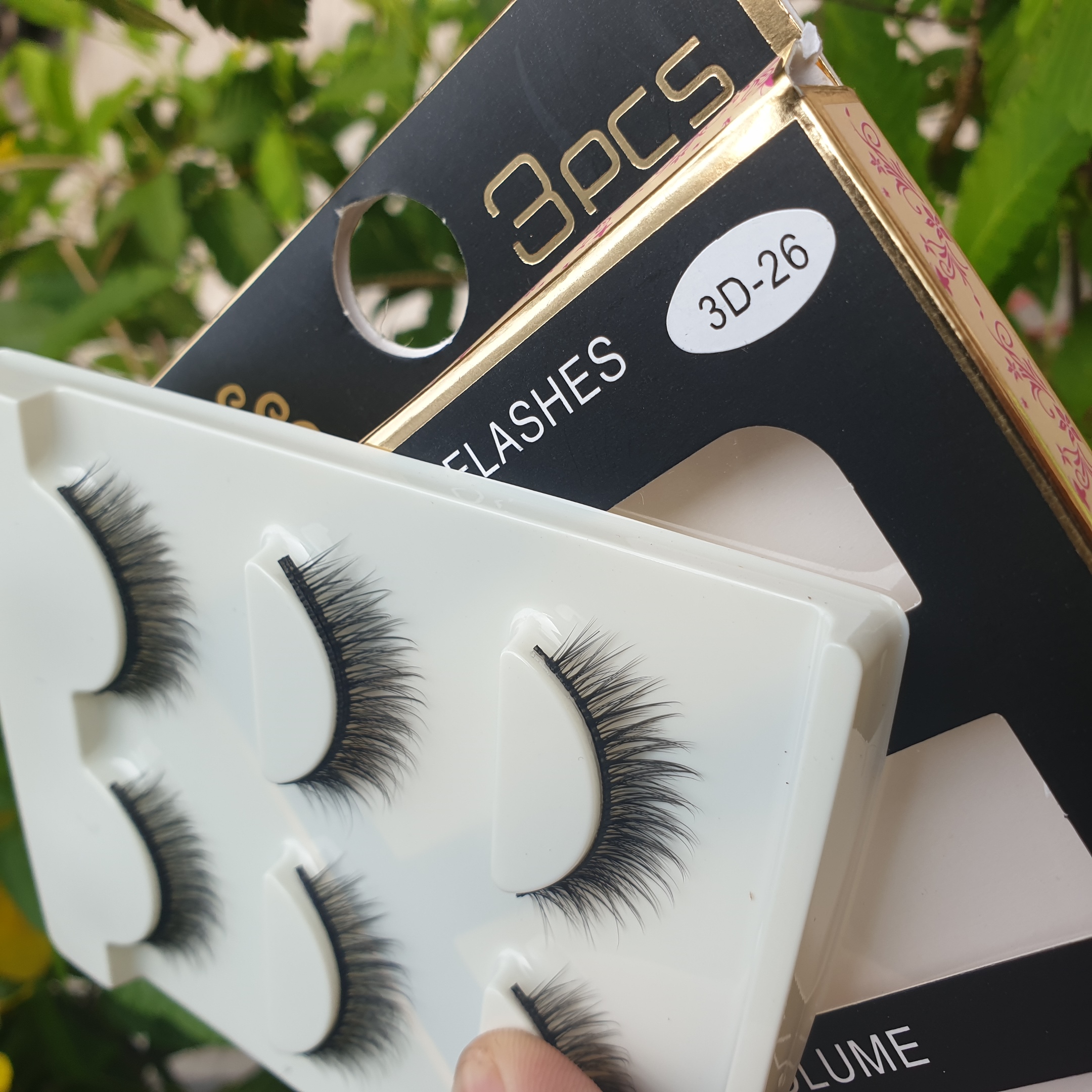 Lông mi giả lông chồn 3 Fashion Eyelashes 3 Faux-Cils 3D 1 bộ 3 cặp