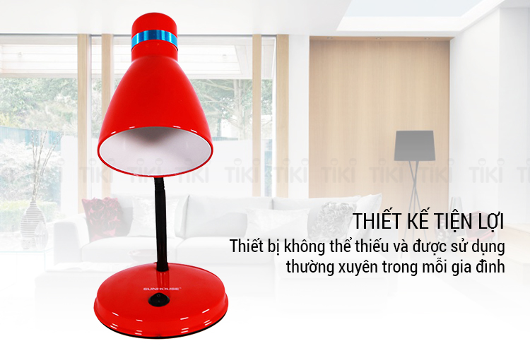 Đèn Bàn Sunhouse SHE-09S Kèm Bóng Đèn SHE-LEDA60AL-A6W.W