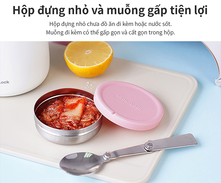 Hộp giữ nhiệt đựng đồ ăn có tay cầm Handle Food Jar LocknLock 700ml