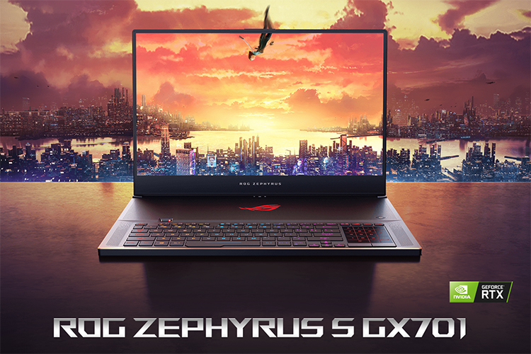 Laptop ASUS ROG Zephyrus S17 GX701LXS-HG038T (Core i7-10875H/ 32GB (16GB + 16GB Onboard) DDR4 3200MHz/ 1TB SSD PCIE G3X4/ RTX 2080 Super 8GB GDDR6/ 17.3 FHD IPS, 300Hz, 3ms/ Win10) - Hàng Chính Hãng