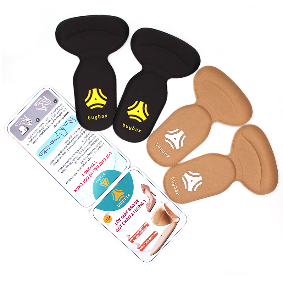 2 cặp lót giày chống tuột gót, chống trầy gót cực êm chân - buybox - BBPK09