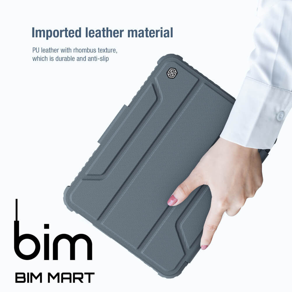 Bao da dành cho iPad Mini 6 - 8.3 inch 2021 có nắp bảo vệ camera Nillkin Bumper Leather - Hàng chính hãng