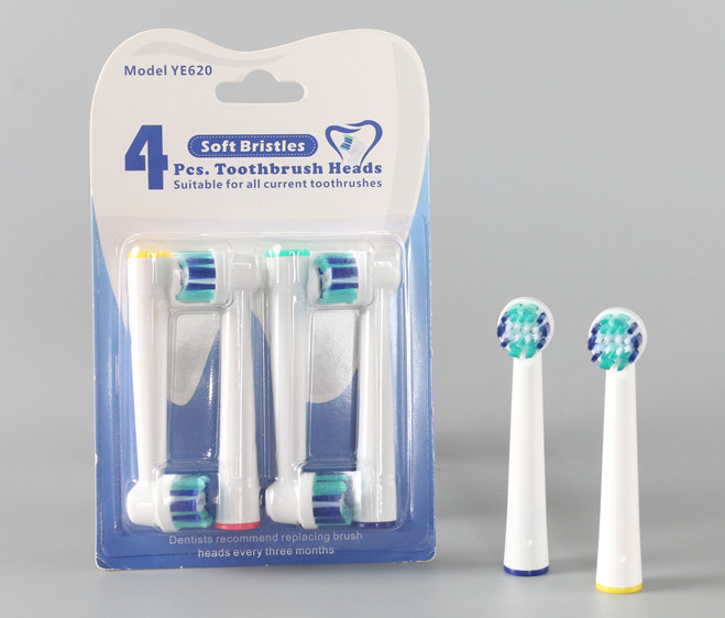 bộ 4 đầu bàn chải đánh răng điện cho mọi loại máy braun oral b làm sạch kẽ răng, răng nhiều mảng bám - xuất xứ anh 10