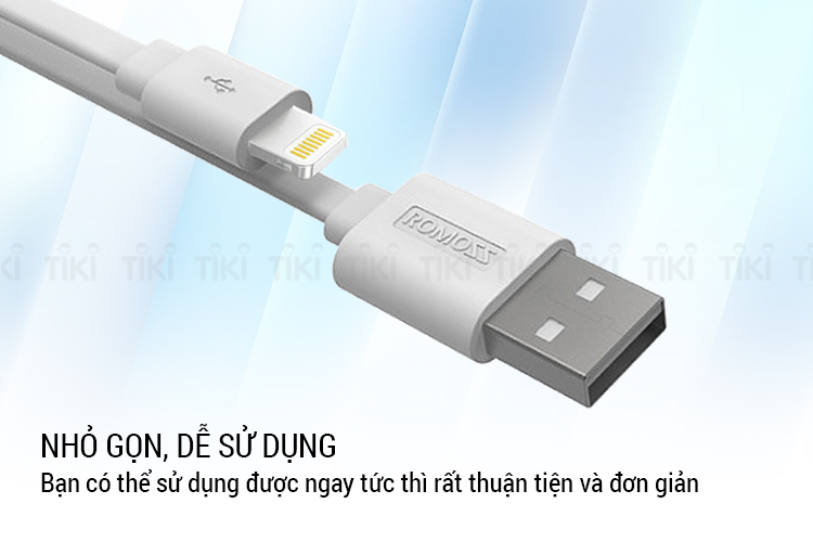 Cáp Lightning Romoss 1m