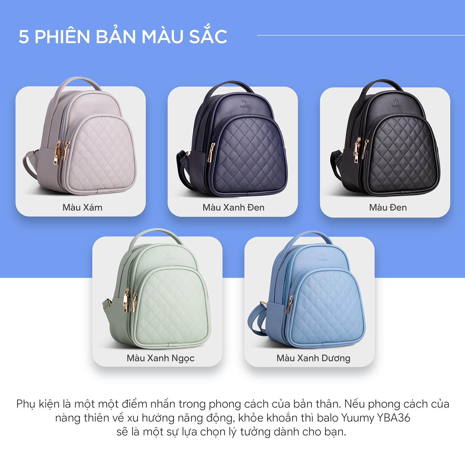 Balo Nữ YUUMY ( Thời trang YBA36 )