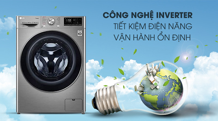 Máy giặt LG Inverter 10.5 kg FV1450S3V - Chỉ giao Hà Nội