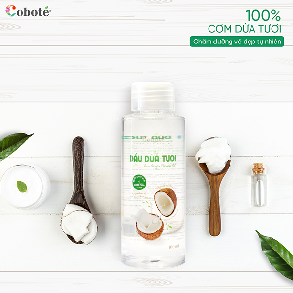 Dầu Dừa Tươi Coboté (100ml) - 100% Cơm Dừa Tươi Bến Tre - VCO
