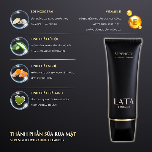 Sữa Rửa Mặt Cấp Ẩm LaTa ForMen Hydrating Cleanser