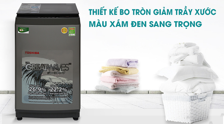 Máy Giặt Cửa Trên Toshiba AW-K1005FV-SG (9kg) - Hàng Chính Hãng - Chỉ Giao tại Hà Nội