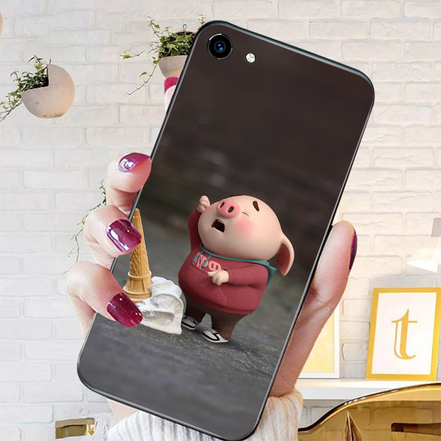 Ốp lưng cứng viền dẻo dành cho điện thoại Oppo F1S/A59 - Heo Dễ Thương MS HDTDD011