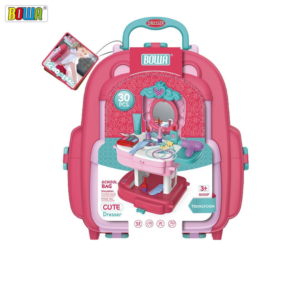 Bộ đồ chơi nhập vai BOWA – Bộ Trang điểm ( BOWA 8252 / BOWA 8255P )