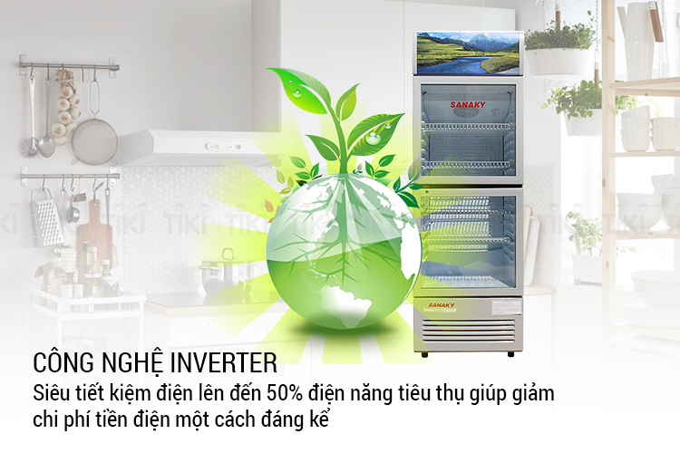 Tủ Mát Sanaky VH-218W3 (180L) - Hàng Chính Hãng