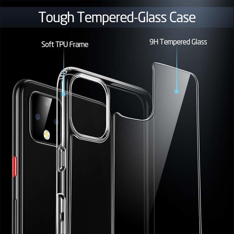 Ốp lưng Google Pixel 4 ESR Mimic Tempered Glass- hàng chính hãng