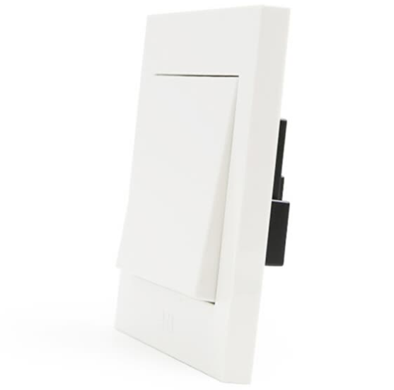 ABB switch socket panel three open dual control switch Yongzhi series white AH107