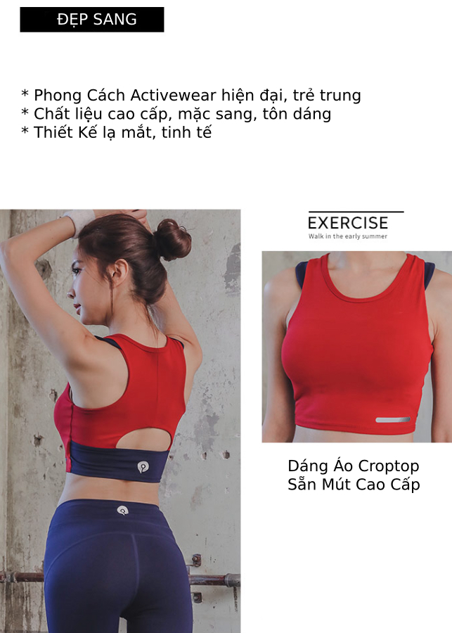 Bộ Quần Áo Tập GYM YOGA Thể Thao Nữ - HK39