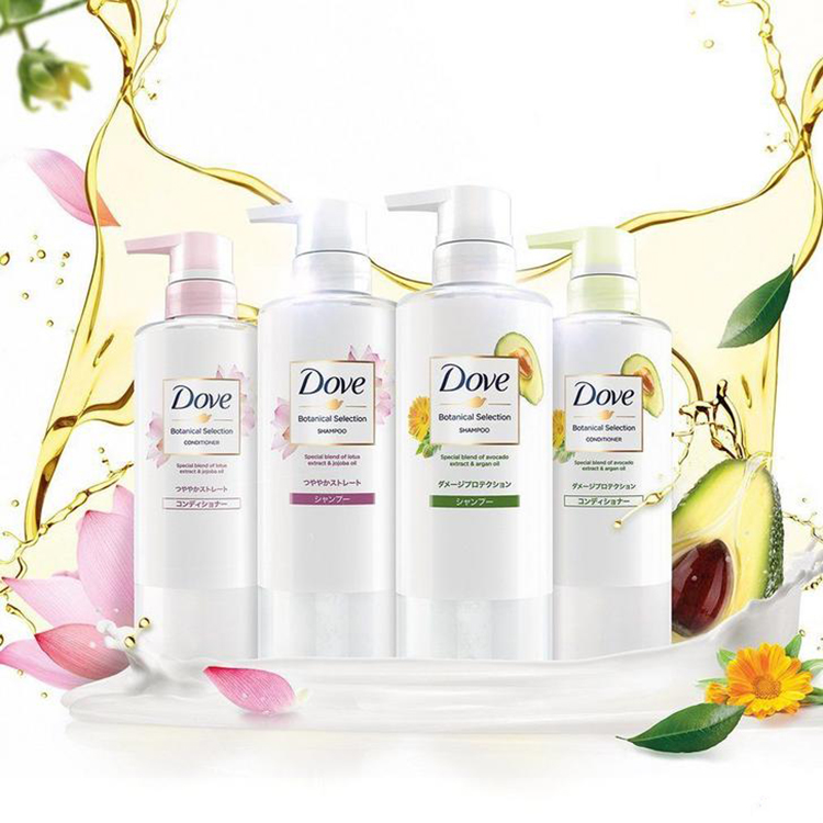 Combo Dầu Gội + Kem Xả Dove Phục Hồi Hư Tổn Chiết Xuất Bơ & Dầu Argan Botanical Selection (500g/Chai)