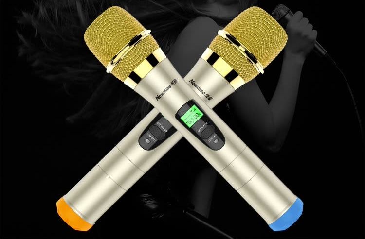 Bộ 2 Micro Karaoke Không Dây Newmine NM-007