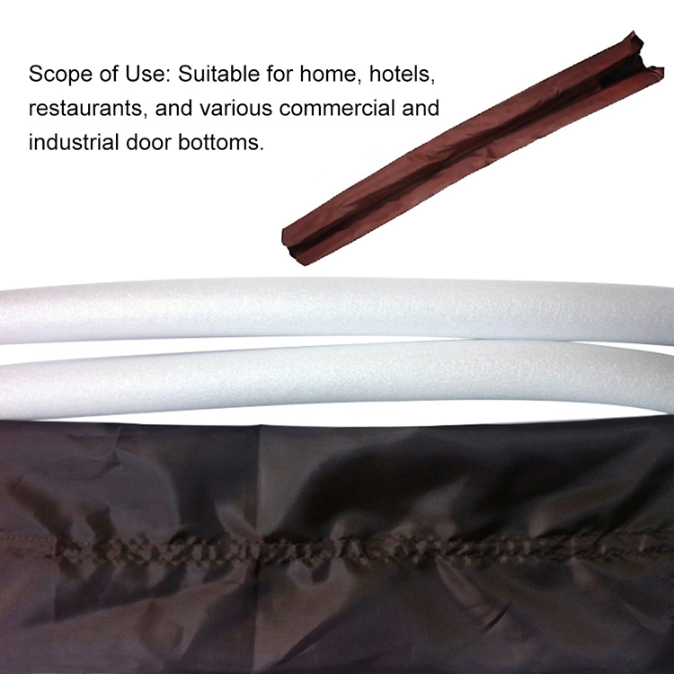 Practical Door Twin Draft Guard Wind Air Dust Insulator Door Stopper Energy Saving Protector Doorstop Brown
