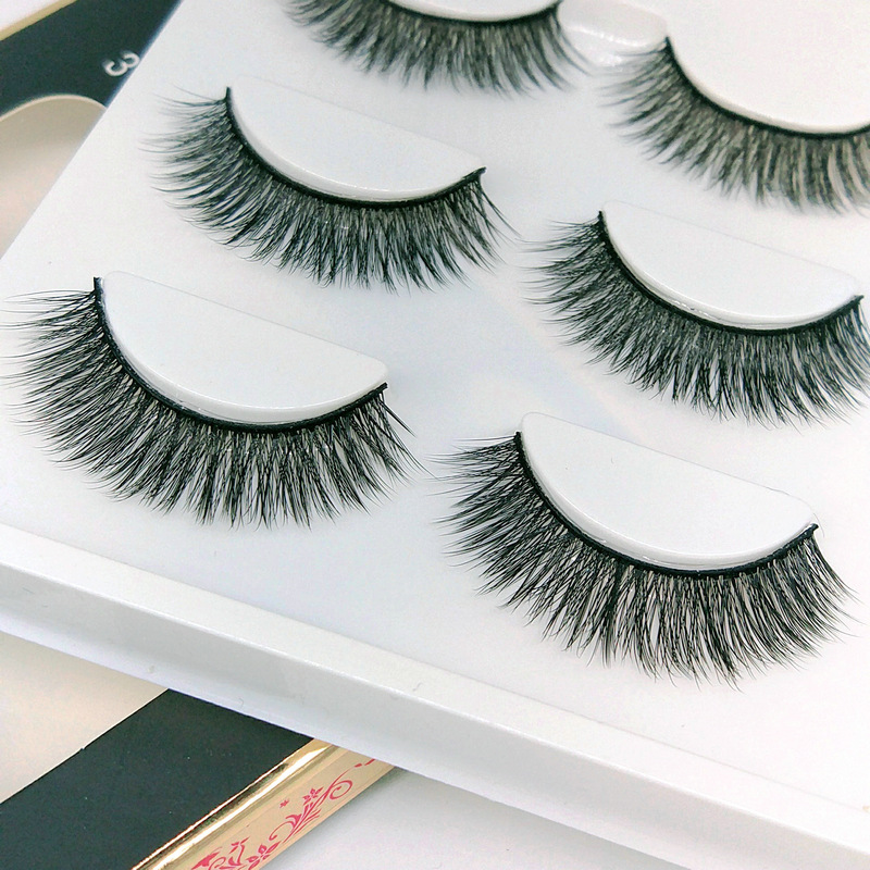 Lông mi giả lông chồn 3 Fashion Eyelashes 3 Faux-Cils 3D 1 bộ 3 cặp
