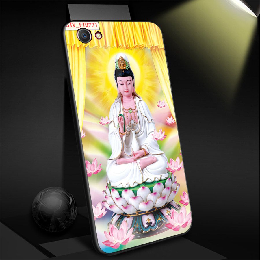 Ốp điện thoại kính cường lực cho máy Oppo F5 - Tôn giáo MS TGIAO001