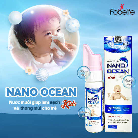 chai xịt nước biển vệ sinh mũi cho trẻ em nano ocean kids - chai 70ml 1