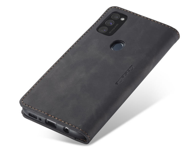 Bao da thật dạng ví chính hãng Caseme dành cho Samsung Galaxy M21 - Hàng chính hãng