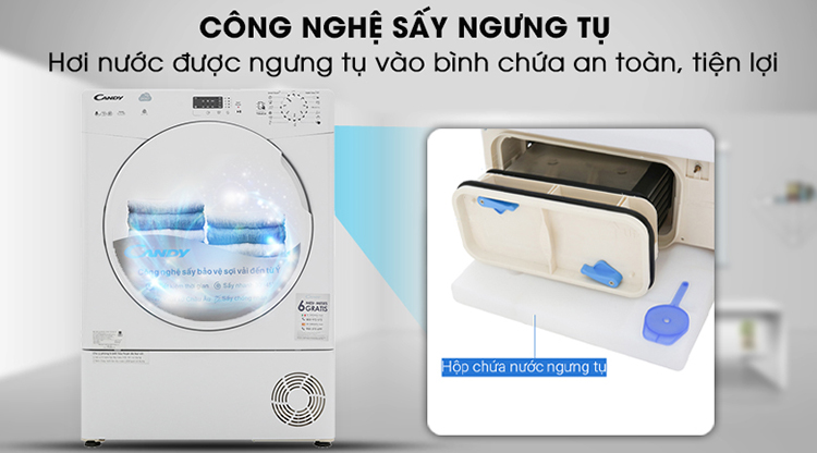 Máy sấy Candy 8 Kg CS C8LF-S