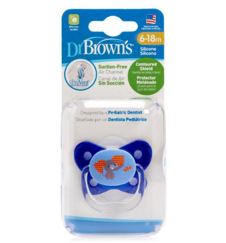 Ty Ngậm Prevent Dr.Brown's Level 1 - Màu Xanh