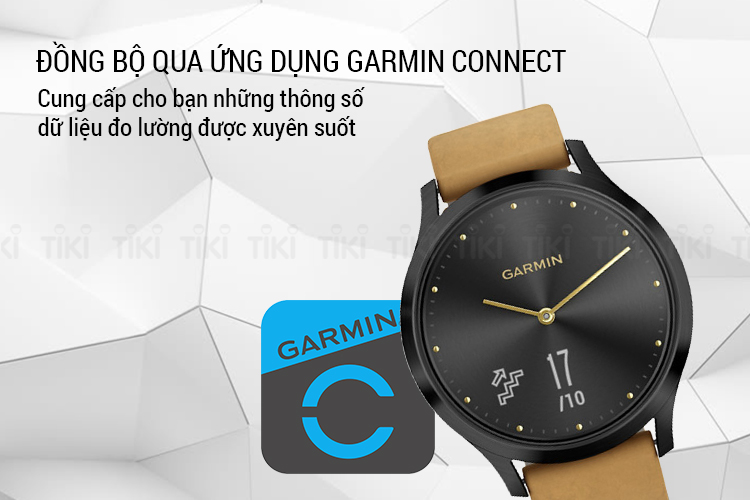 Đồng Hồ Thông Minh Garmin Vivomove HR Premium - Hàng Chính Hãng