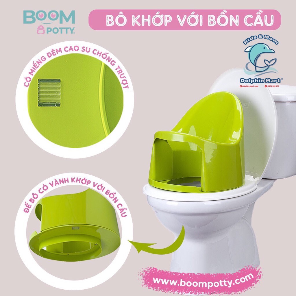 Bô cho bé ,Bô Boom Potty vệ sinh cho bé từ 7 tháng (8.5KG) đến 4 tuổi 3