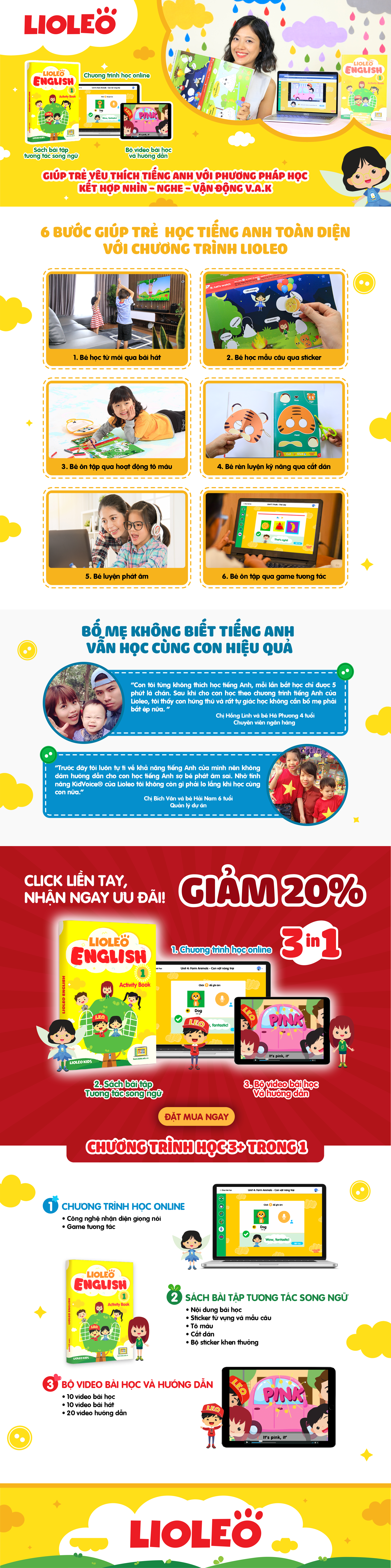 Chương trình học tiếng Anh cho trẻ em Lioleo English Kids