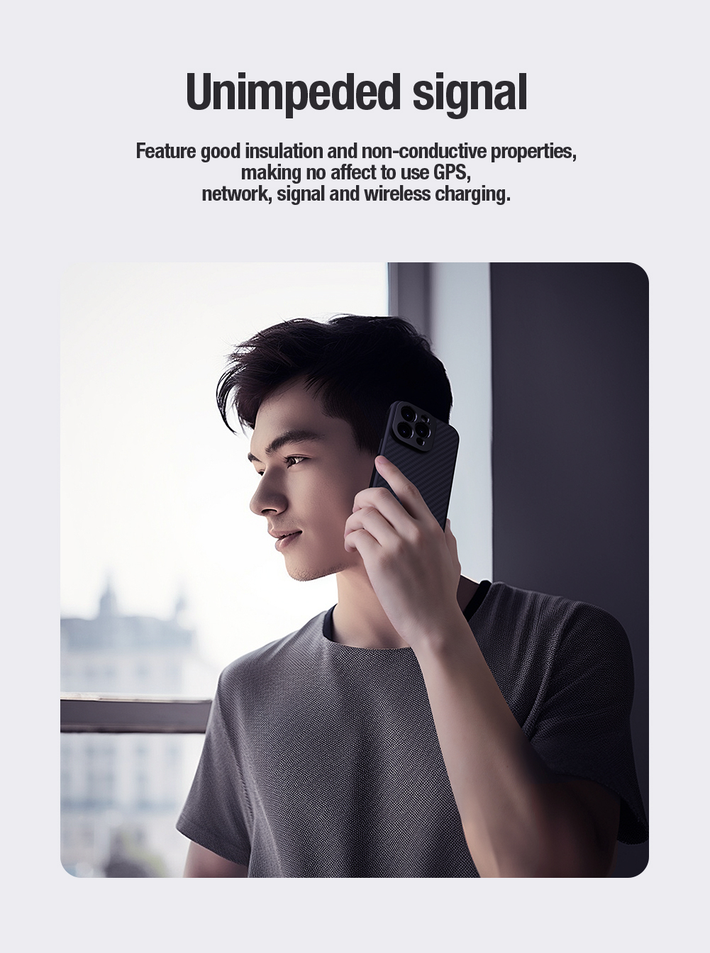 Ốp Lưng Nillkin CarboProp Magnetic Case Cho iPhone 15 Pro Max - Hàng Chính Hãng