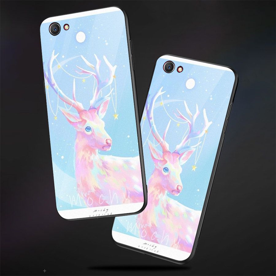 Ốp điện thoại kính cường lực cho máy Oppo F5 - ánh trăng nghệ thuật MS TRANG012