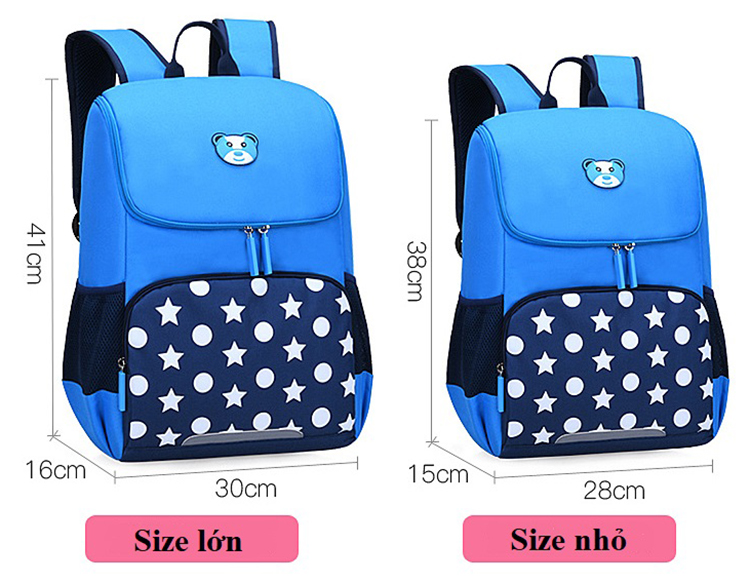 Ba lô học sinh Sesame siêu nhẹ chống gù lưng