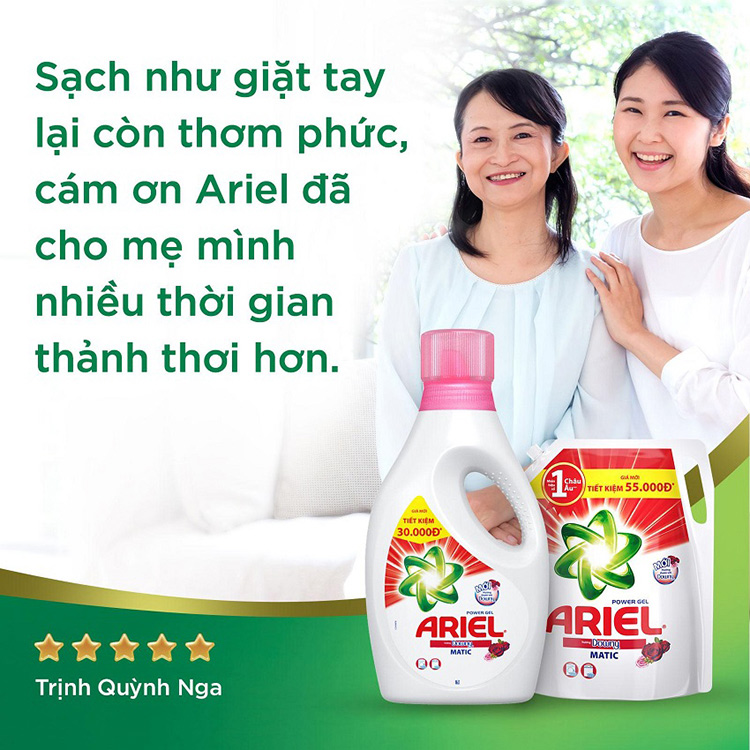 Nước Giặt Ariel Downy Dạng Chai (2.4Kg)