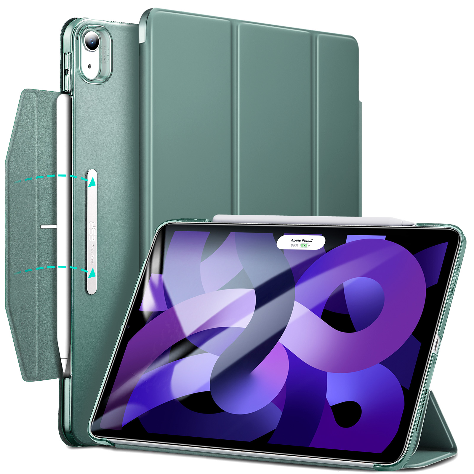 Bao Da Dành Cho iPad Air 4/ Air 5/ Air 6 ESR Ascend Trifold Hard Case - Hàng Chính Hãng