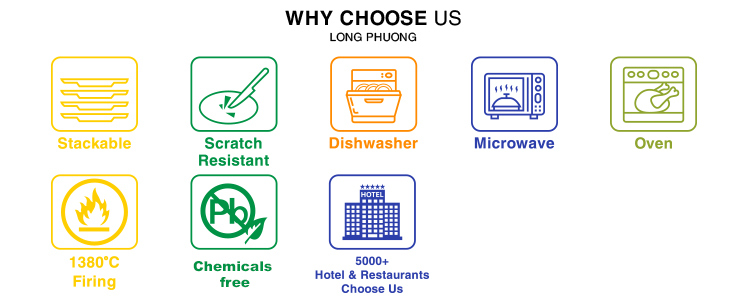 Tô choãng sứ Long Phương, tô đựng canh bằng sứ trắng cao cấp