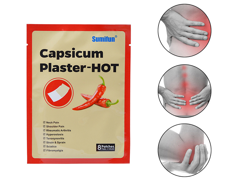 Back Neck Knee Joint Ache Capsicum Plaster-Hot Spa Body Massage Supply - Brown
