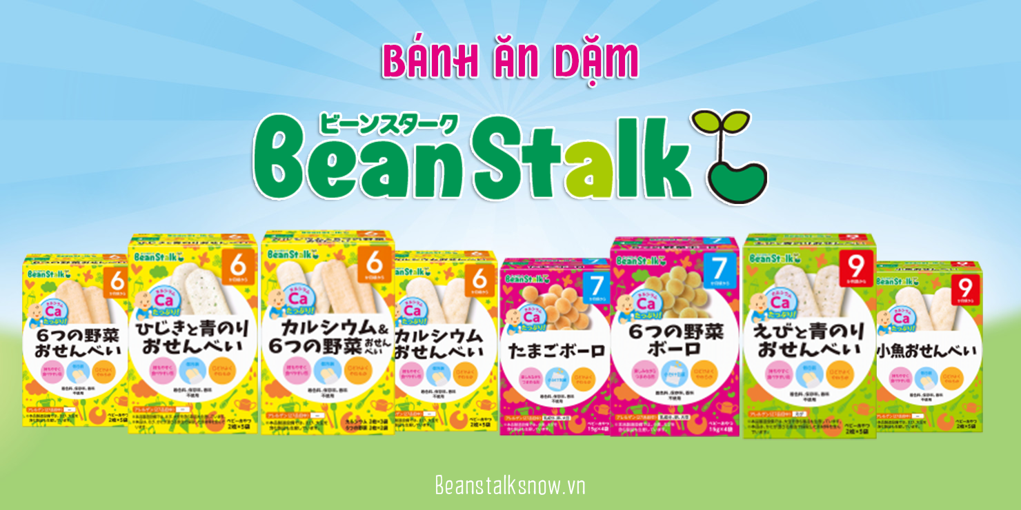 Bánh gạo ăn dặm Beanstalk 6 loại rau củ cho trẻ từ 6 tháng tuổi 1