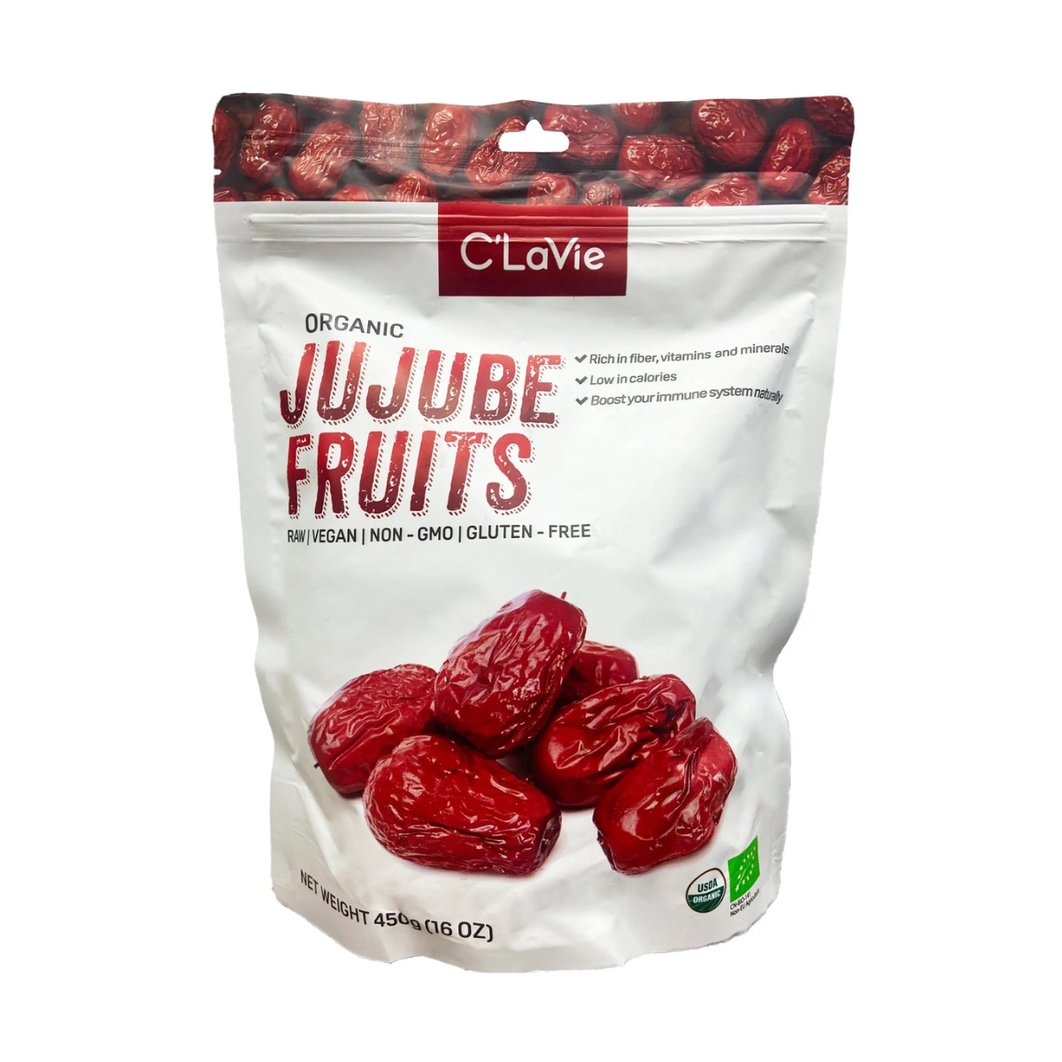 Táo đỏ hữu cơ cao cấp  AmaVie Foods 450g - Táo đỏ Ninh Hạ