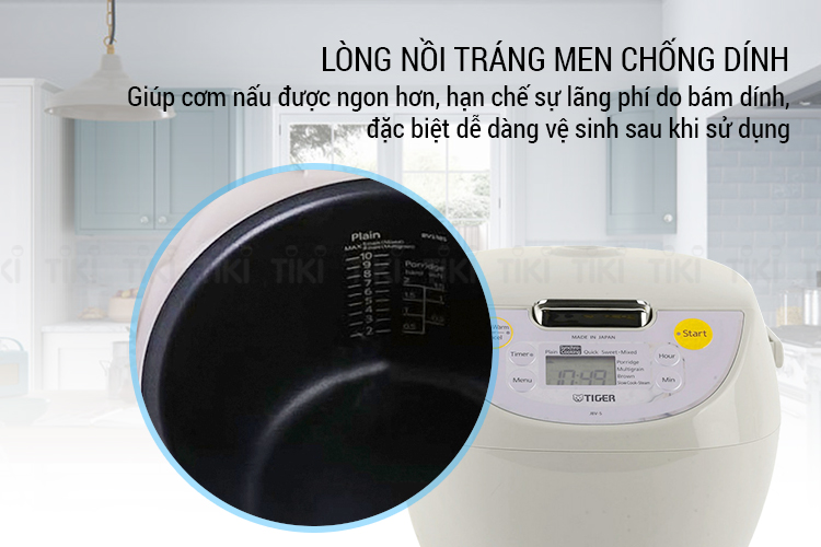 Nồi Cơm Điện Tử Tiger JBV-S18W - 1.8L