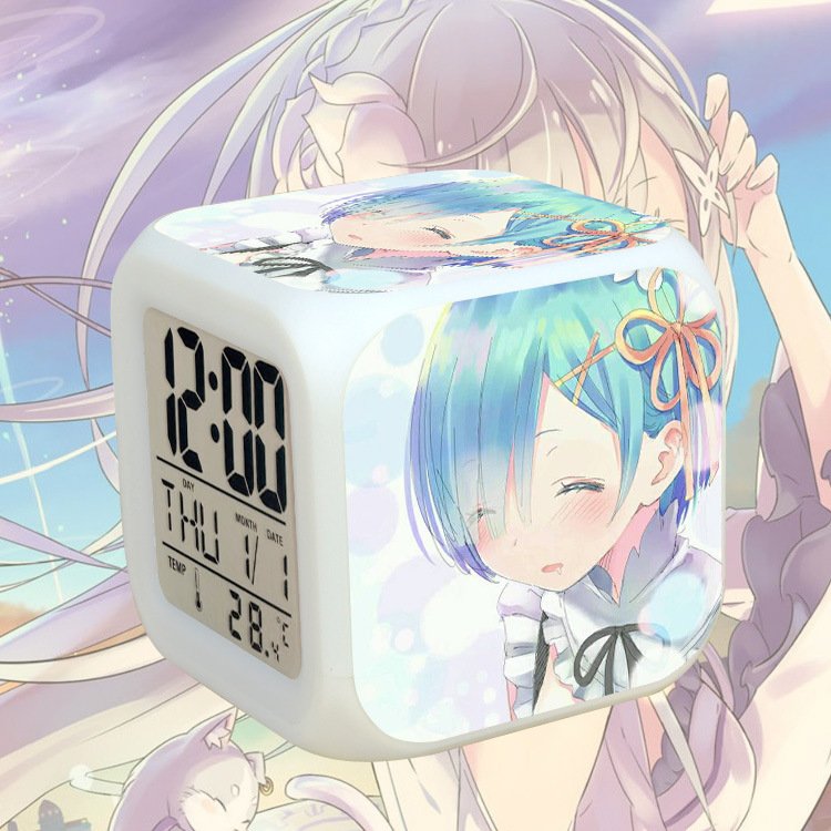 Mua Đồng hồ báo thức để bàn in hình RE:ZERO Bắt Đầu Lại Ở Thế Giới Khác đèn LED đổi màu anime chibi tiện lợi xinh xắn - 1 tại Vconeshop Mua Đồng hồ báo thức để bàn in hình RE:ZERO Bắt Đầu Lại Ở Thế Giới Khác đèn LED đổi màu anime chibi tiện lợi xinh xắn - 1 tại Vconeshop