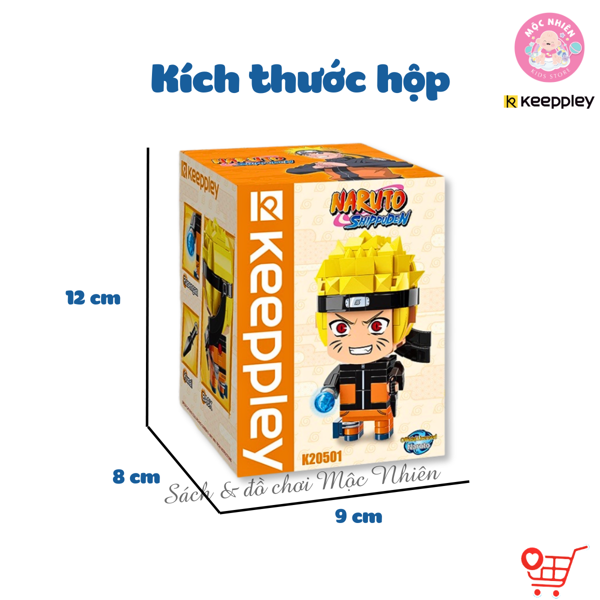 Đồ chơi lắp ráp xếp hình Keeppley - Nhân vật Naruto Sasuke Sakura Kakashi - Dành cho bé trai từ 6 tuổi