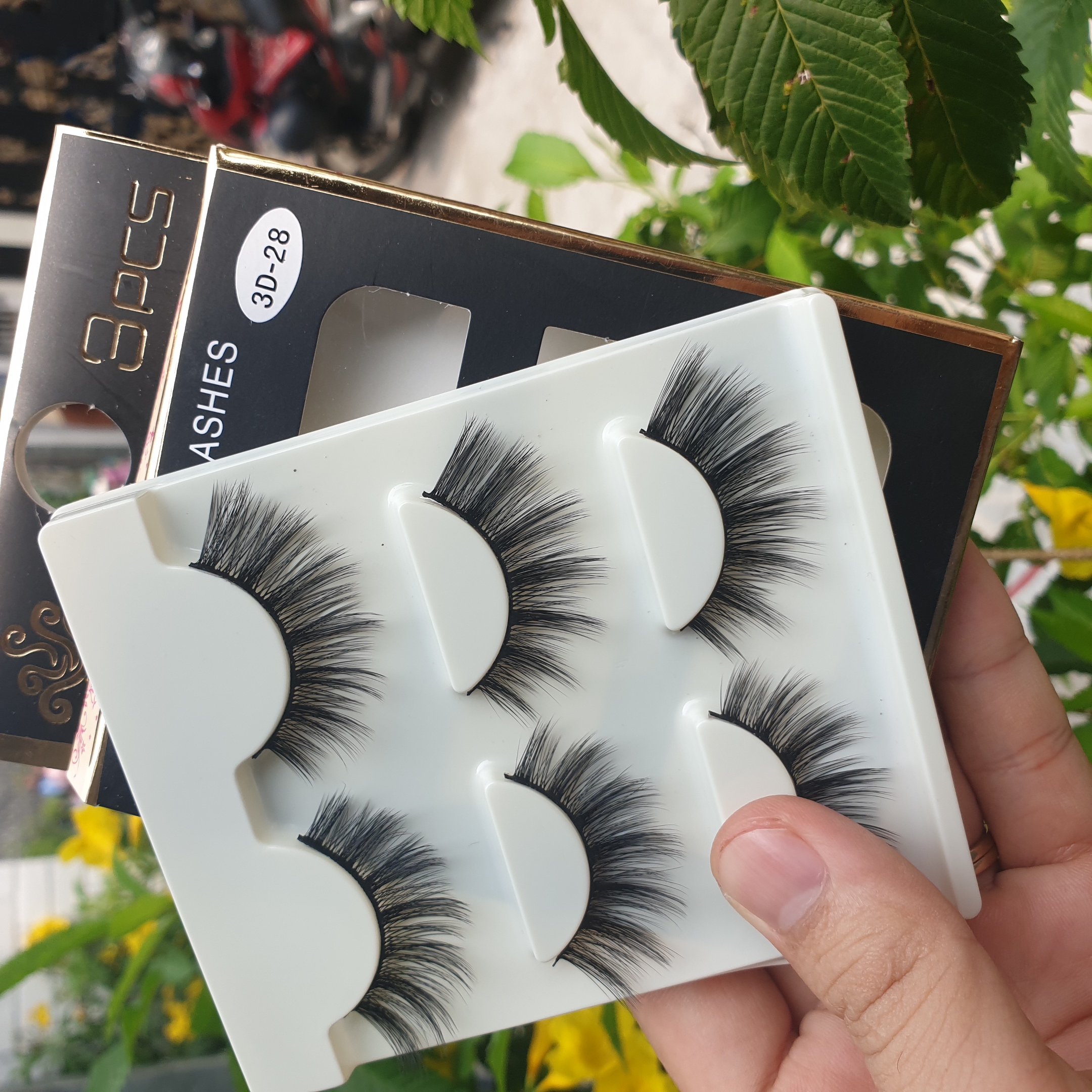 Lông mi giả lông chồn 3 Fashion Eyelashes 3 Faux-Cils 3D 1 bộ 3 cặp