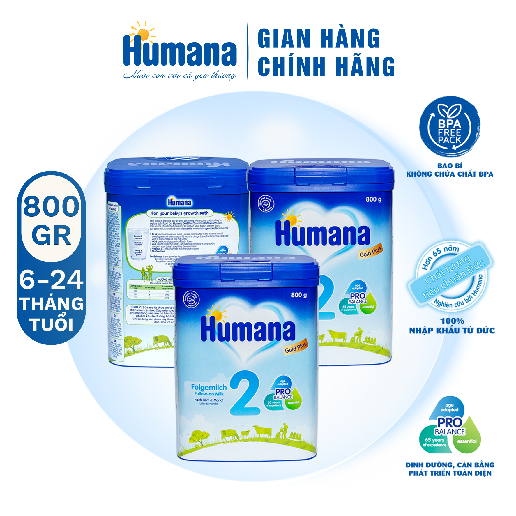 Mua 3 Hộp) (Date 04/04/2024) Sữa Bột Công Thức Dành Cho Trẻ Từ 6